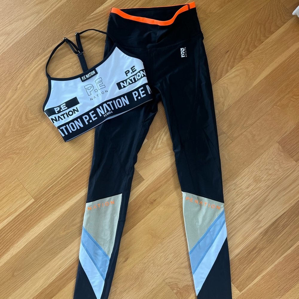 P.E Nation Black and White Activewear